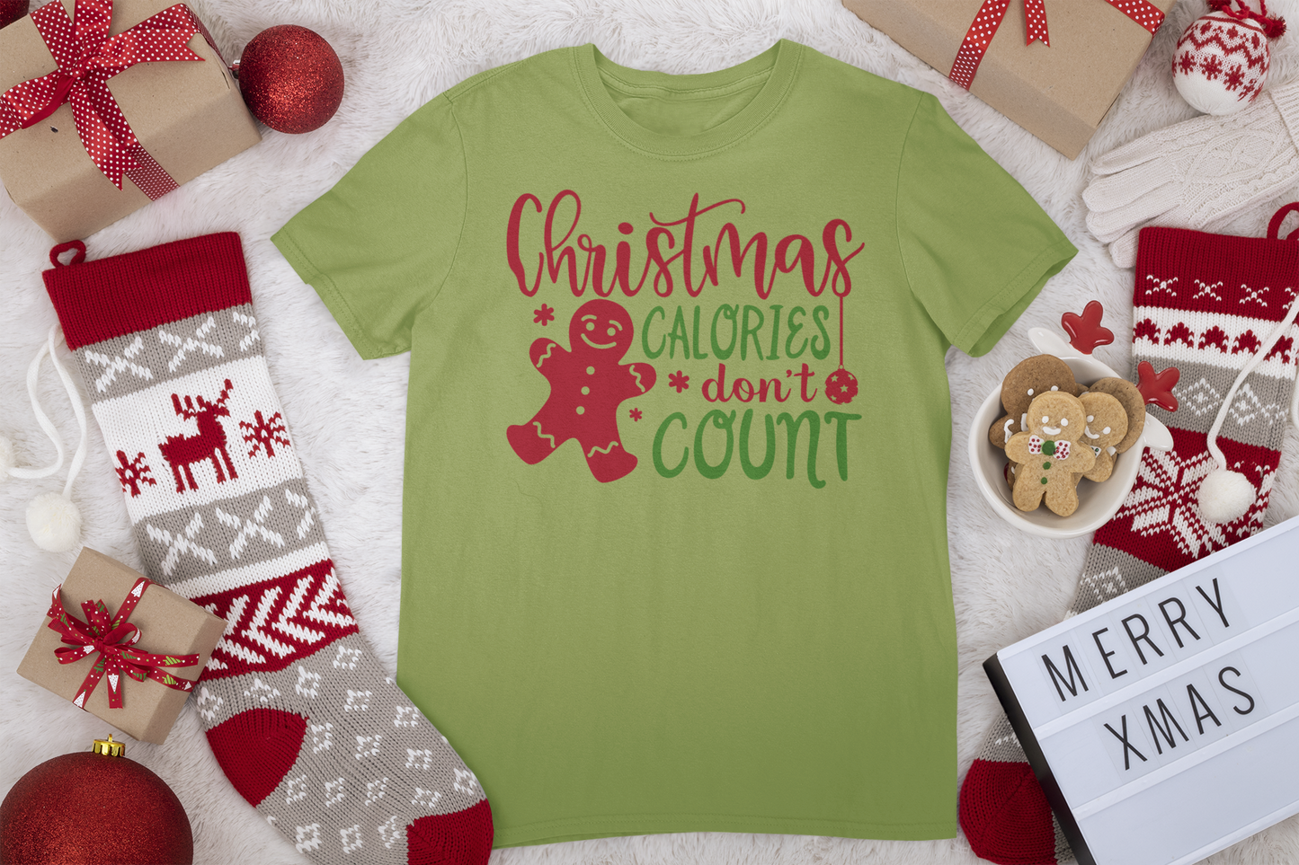 Christmas Calories Don't Count 2 Tee - Christmas Collection