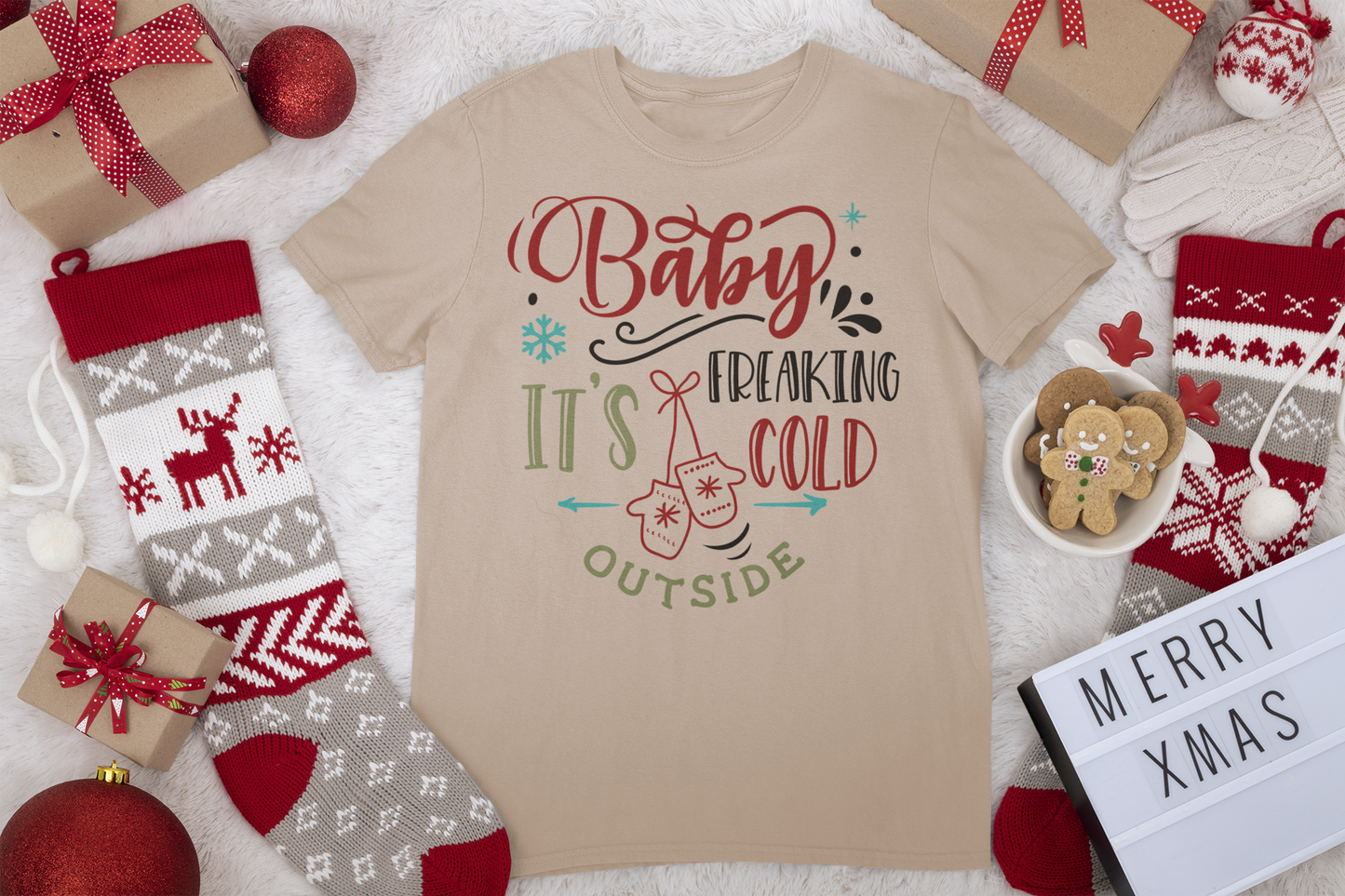 Baby It's Freaking Cold Tee - Christmas Collection