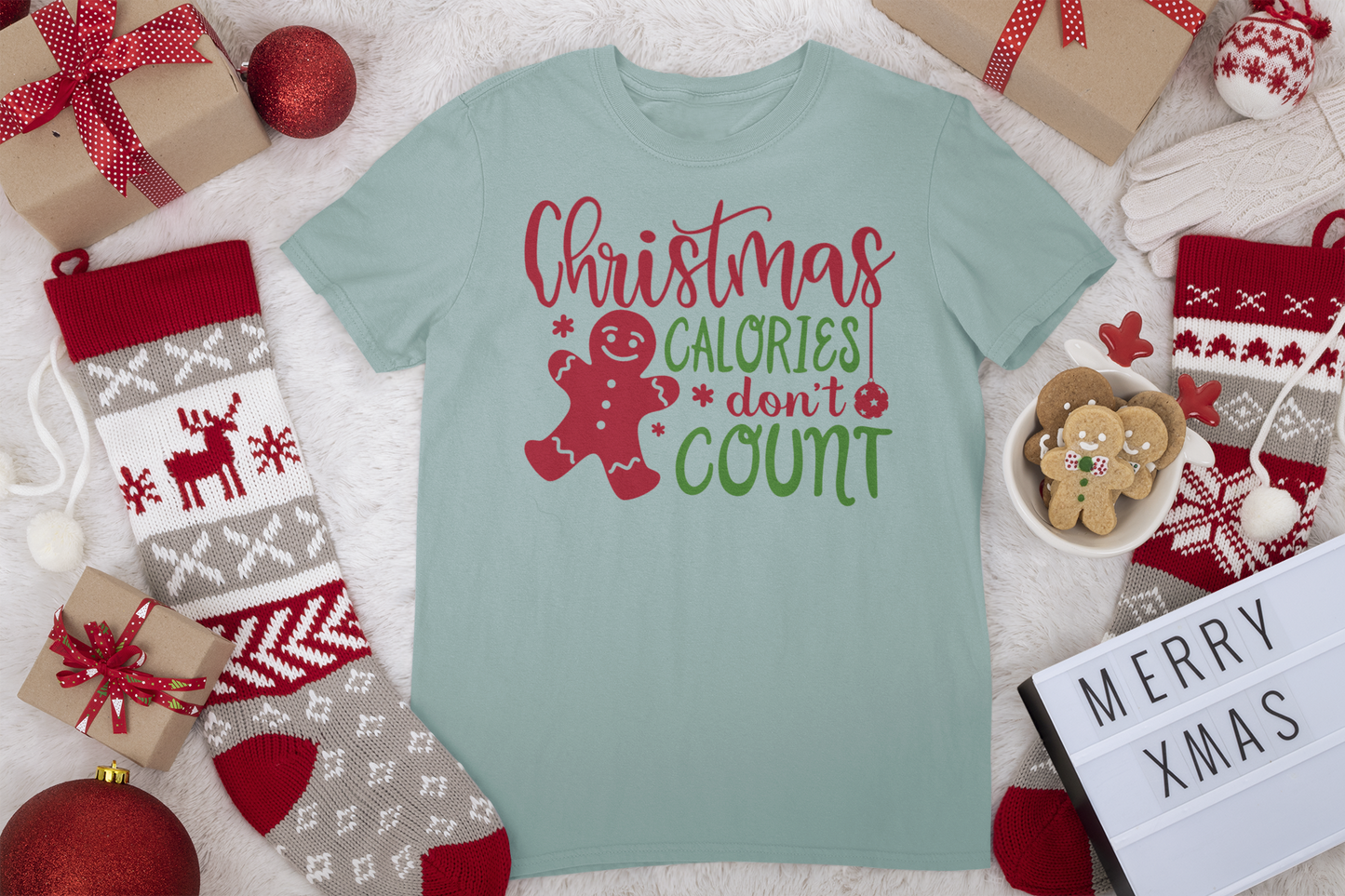 Christmas Calories Don't Count 2 Tee - Christmas Collection