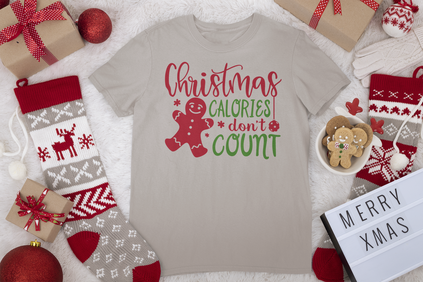 Christmas Calories Don't Count 2 Tee - Christmas Collection