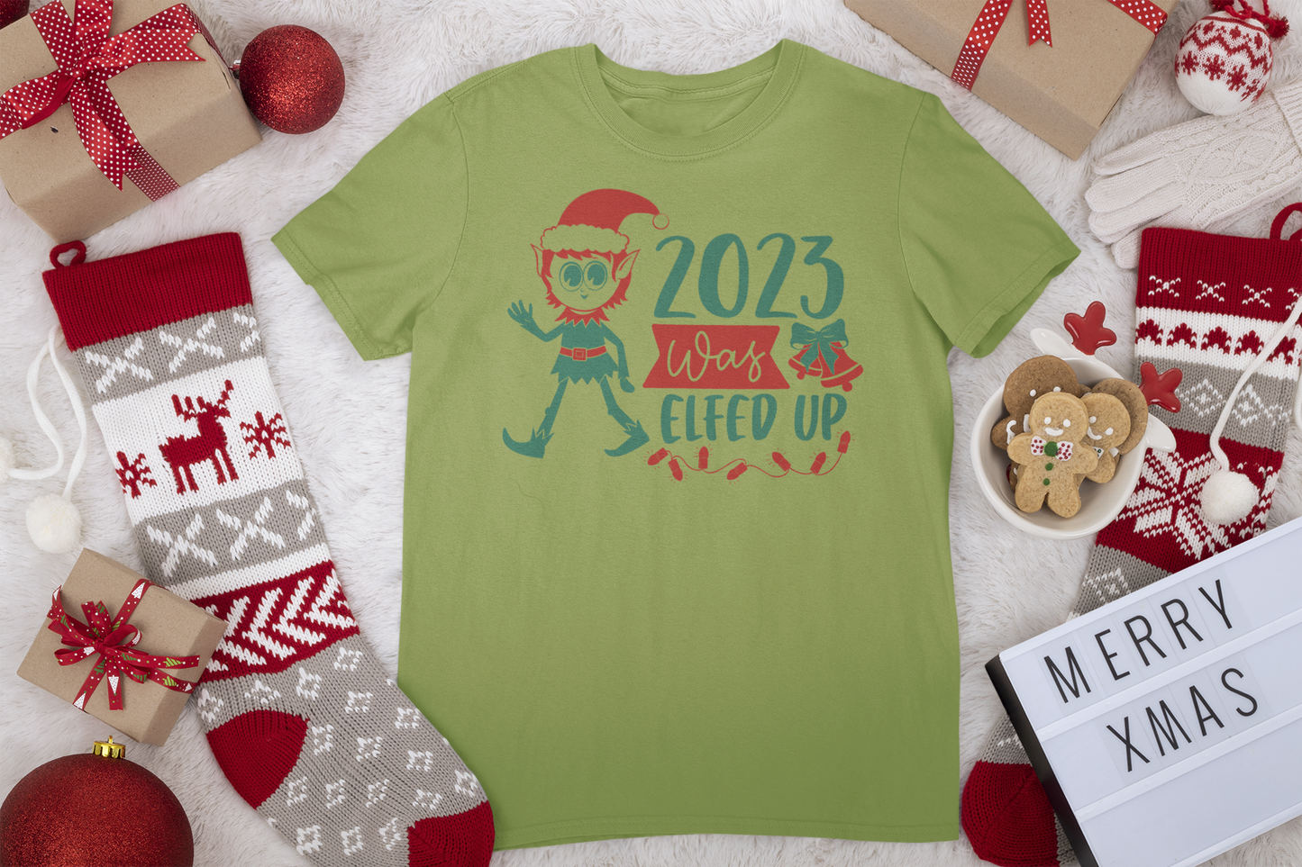 2023 Was Elfed Up Tee - Christmas Collection