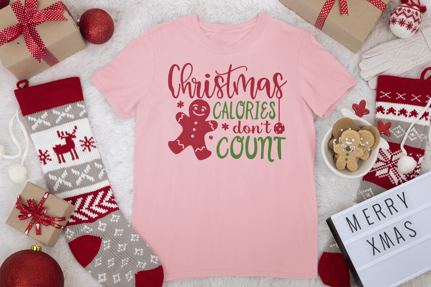 Christmas Calories Don't Count 2 Tee - Christmas Collection