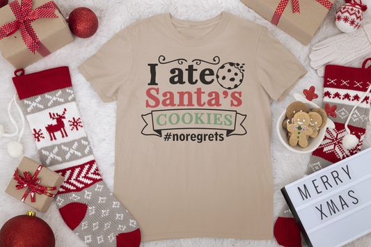 Ate Santa's Cookies Tee - Christmas Collection