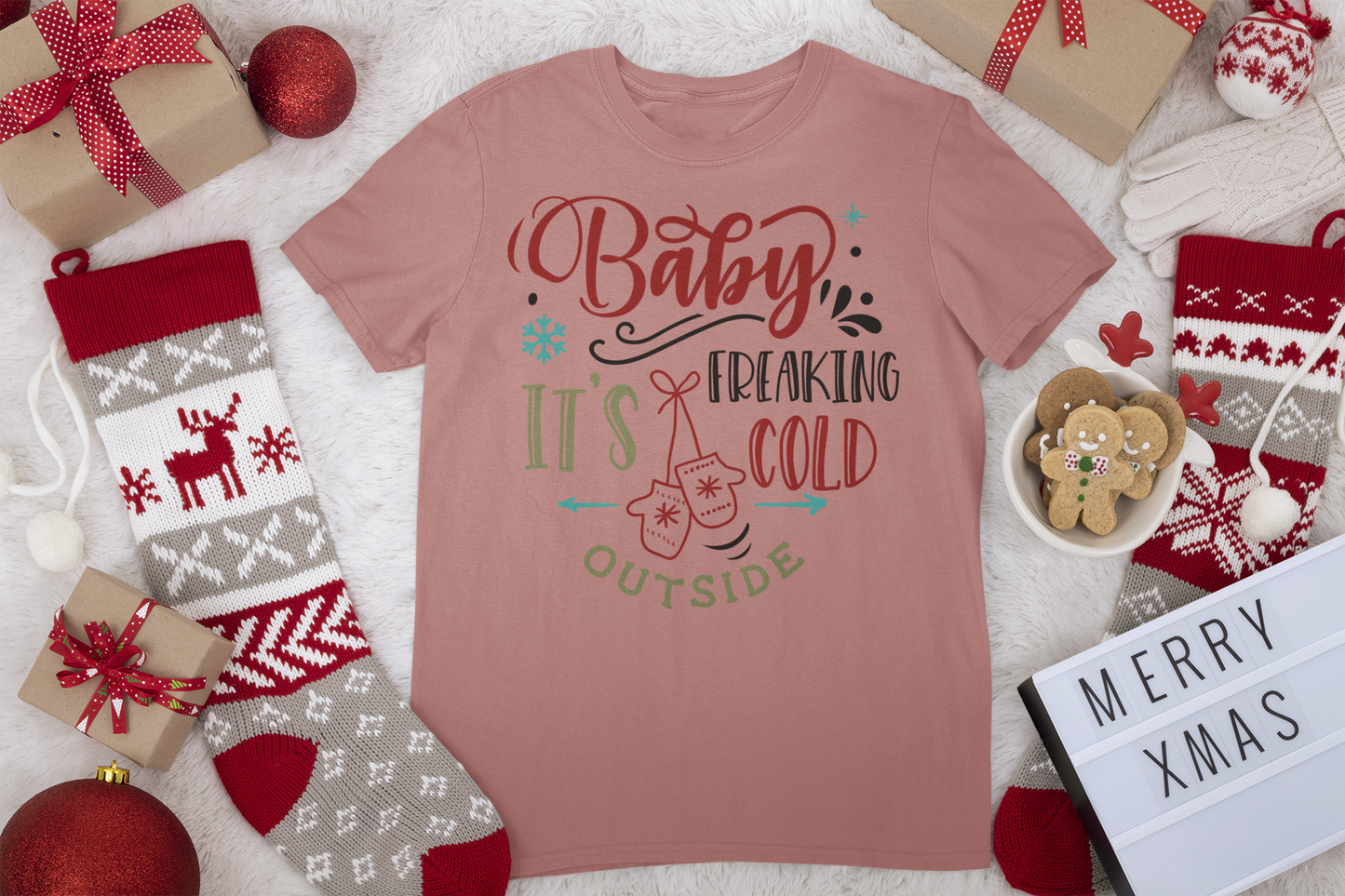 Baby It's Freaking Cold Tee - Christmas Collection