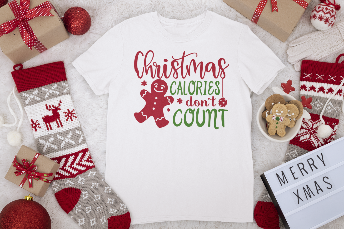 Christmas Calories Don't Count 2 Tee - Christmas Collection