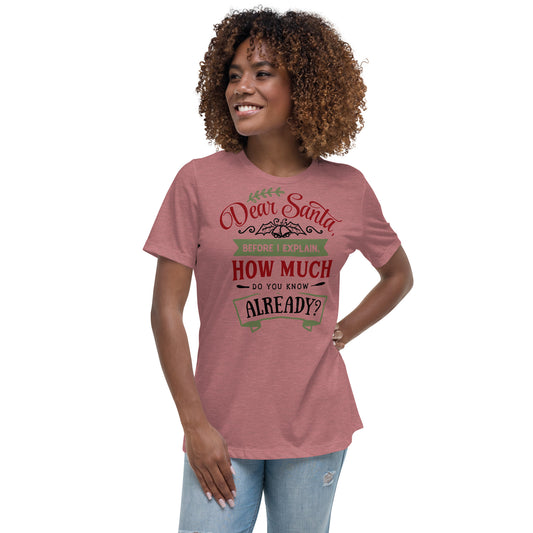 Dear Santa, How Much Do You Already Know Tee - Christmas Collection