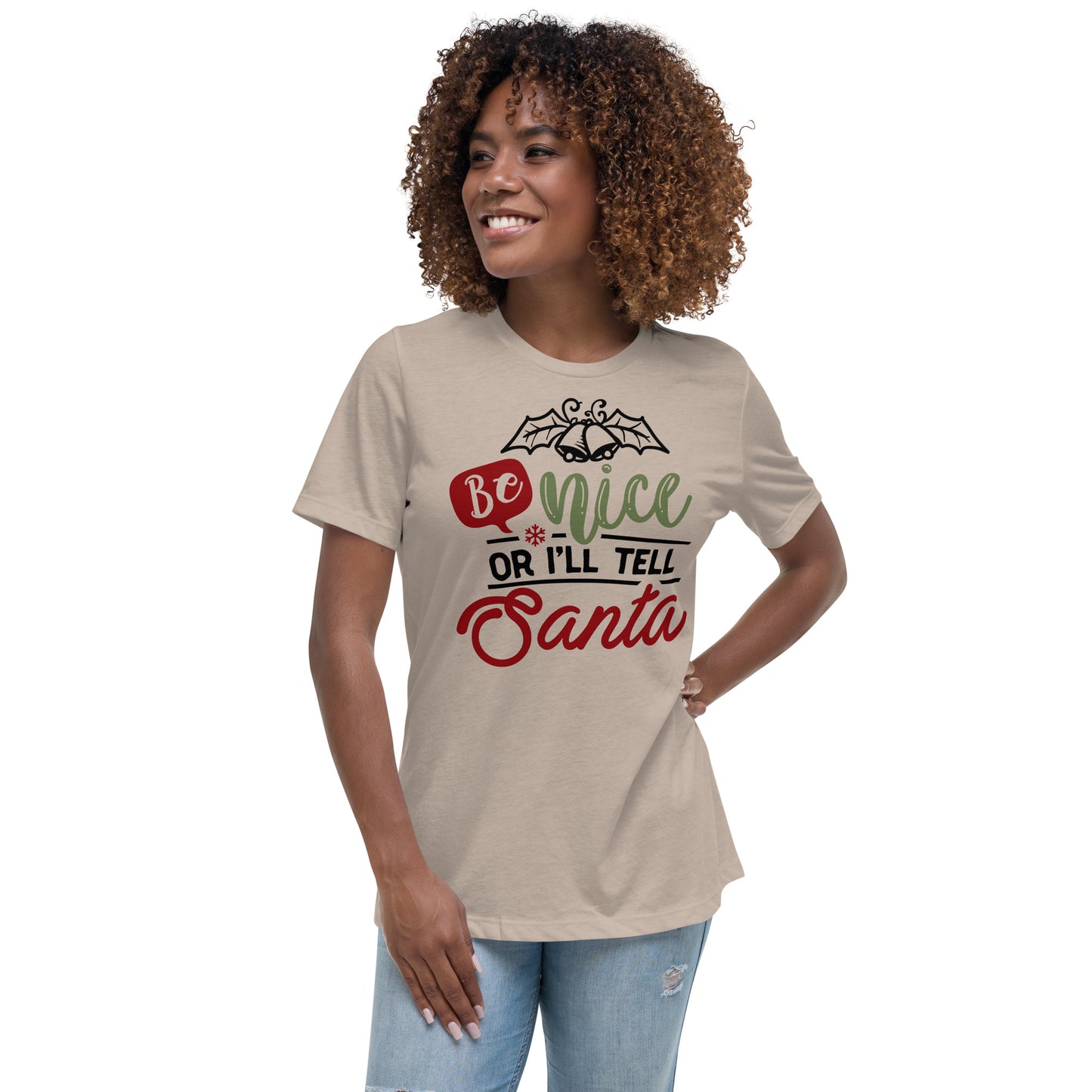 Be Nice Or I'll Tell Santa Tee - Christmas Collection