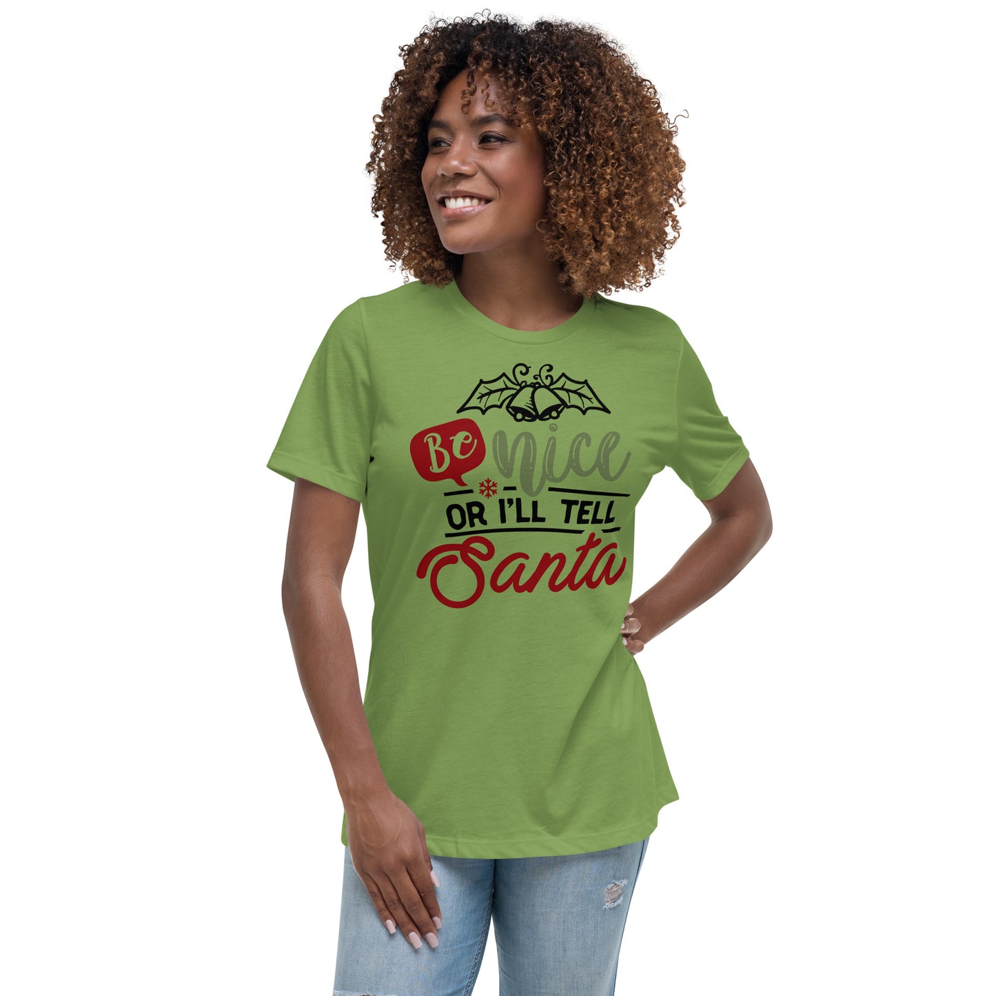 Be Nice Or I'll Tell Santa Tee - Christmas Collection