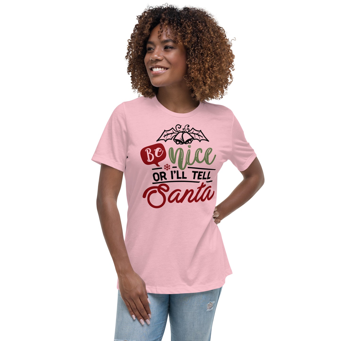 Be Nice Or I'll Tell Santa Tee - Christmas Collection